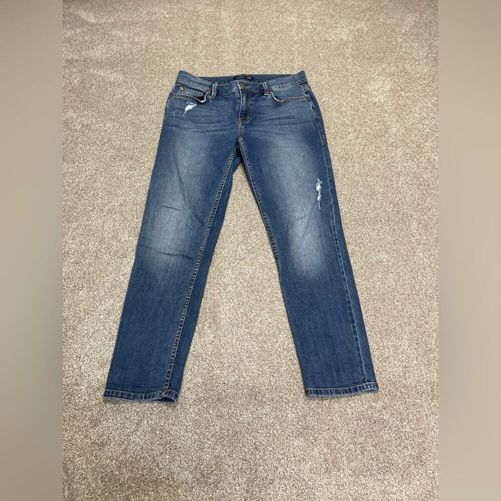 Anthropologie Level 99 Everyday Denim Jeans Size 27 Stretch Midwash blue jeans